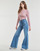 Textiel Dames Straight jeans Levi's RIBCAGE BELLS Blauw
