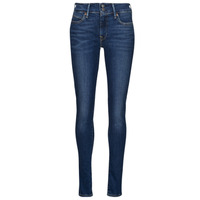 Textiel Dames Skinny Jeans Levi's 711 DOUBLE BUTTON Blauw / Wave