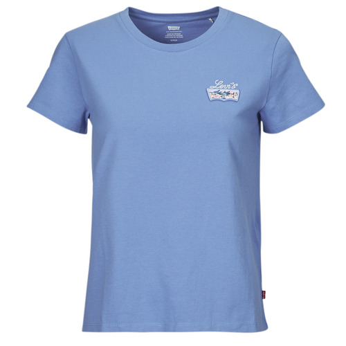 Textiel Dames T-shirts korte mouwen Levi's THE PERFECT TEE Blauw