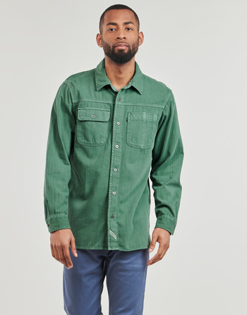 Textiel Heren Overhemden lange mouwen Levi's LS AUBURN WORKER Forest / Kledingstuk / Kleurstof