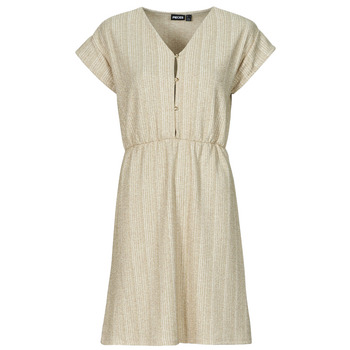 Textiel Dames Korte jurken Pieces PCMYNNE Beige / Goud