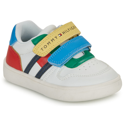Schoenen Jongens Lage sneakers Tommy Hilfiger LOGAN Wit / Multicolour