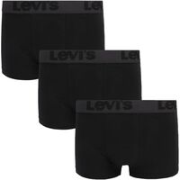 Ondergoed Heren BH's Levi's Boxershorts 3-Pack Uni Zwart Zwart