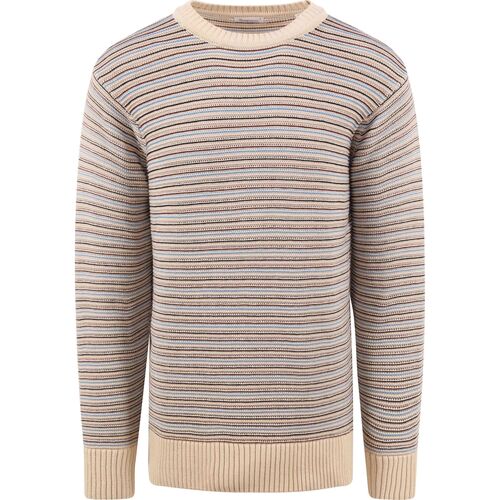 Textiel Heren Sweaters / Sweatshirts Knowledge Cotton Apparel Sweater Strepen Multicolour Multicolour