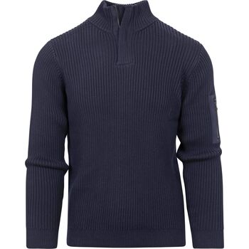 Textiel Heren Sweaters / Sweatshirts Suitable Half Zip Trui Noord Navy Blauw