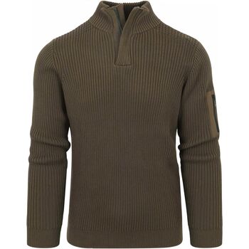 Textiel Heren Sweaters / Sweatshirts Suitable Half Zip Trui Noord Donkergroen Groen
