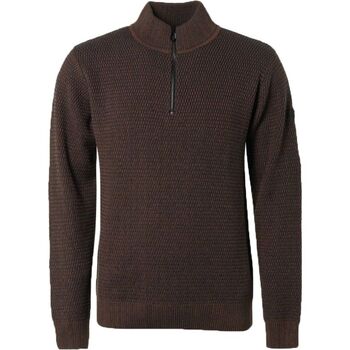 Textiel Heren Sweaters / Sweatshirts No Excess Half Zip Trui Bruin Bruin