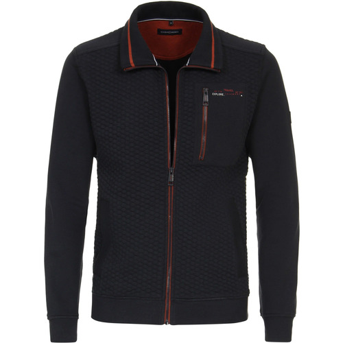 Textiel Heren Sweaters / Sweatshirts Casa Moda Vest Zip Navy Blauw