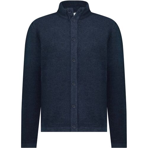 Textiel Heren Sweaters / Sweatshirts State Of Art Vest Wolmix Navy Blauw
