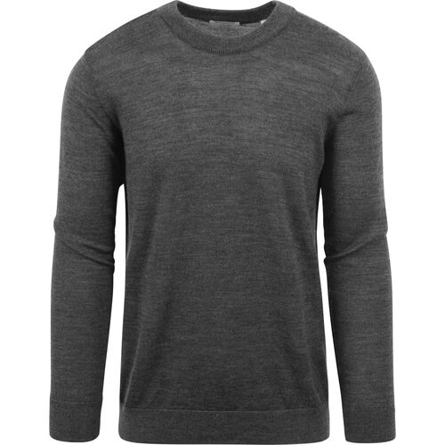 Textiel Heren Sweaters / Sweatshirts Knowledge Cotton Apparel Pullover Wol Antraciet Grijs