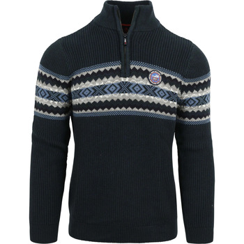 Textiel Heren Sweaters / Sweatshirts New Zealand Auckland NZA Half Zip Trui Ngakawau Navy Blauw