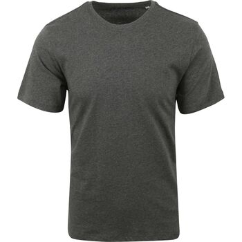 Textiel Heren T-shirts & Polo’s Knowledge Cotton Apparel T-shirt Antractiet Grijs