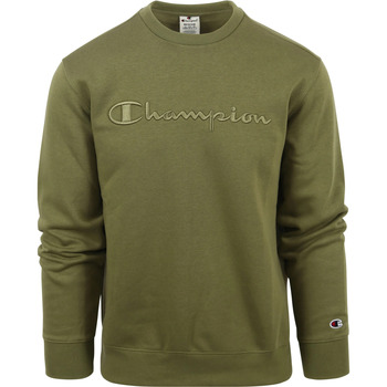 Textiel Heren Sweaters / Sweatshirts Champion Sweater Logo Groen Groen