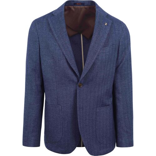 Textiel Heren Jasjes / Blazers Suitable Colbert Lugano Donkerblauw Blauw