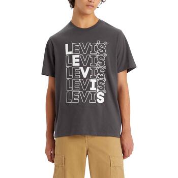 Textiel Heren T-shirts korte mouwen Levi's  Grijs
