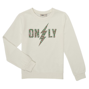 Textiel Meisjes Sweaters / Sweatshirts Only KOGRUNA L/S O-NECK UB CS SWT Wit