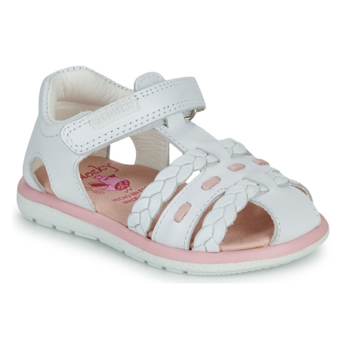 Schoenen Meisjes Sandalen / Open schoenen Pablosky  Wit / Roze