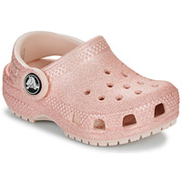 Schoenen Meisjes Klompen Crocs Classic Glitter Clog T Roze / Glitter