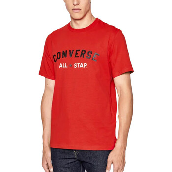 Textiel Heren T-shirts & Polo’s Converse  Rood