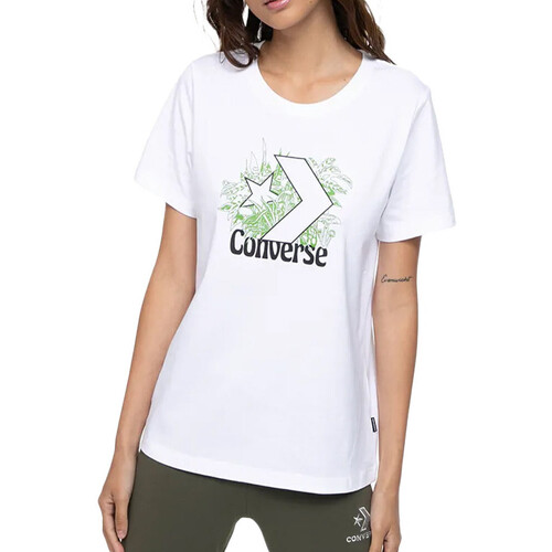 Textiel Dames T-shirts & Polo’s Converse  Wit