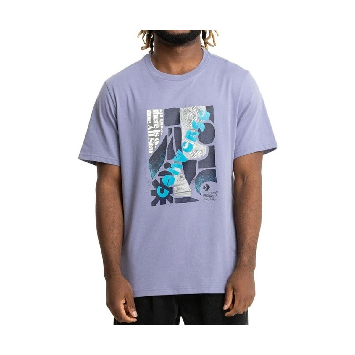 Textiel Heren T-shirts & Polo’s Converse  Violet