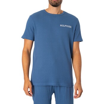 Tommy Hilfiger Pyjama's nachthemden T-shirt met Lounge-logo op de borst