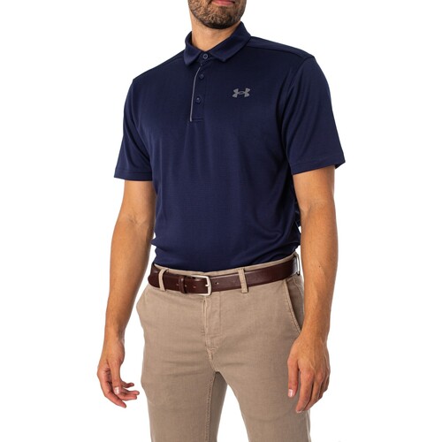 Textiel Heren Polo's korte mouwen Under Armour Tech Golf-poloshirt Blauw