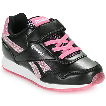 Schoenen Meisjes Lage sneakers Reebok Classic REEBOK ROYAL CL JOG 3.0 1V Zwart / Roze / Glitter
