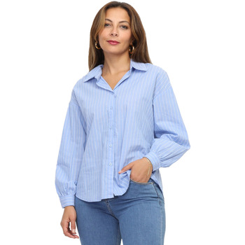 Textiel Dames Overhemden La Modeuse 69092_P161061 Blauw