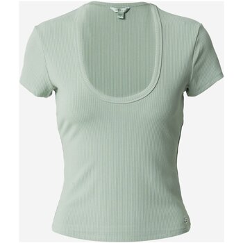 Textiel Dames T-shirts & Polo’s Guess W3YP29 KB9E2 Groen
