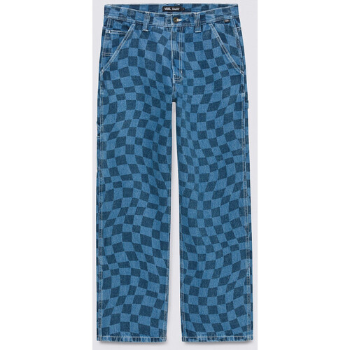 Textiel Heren Broeken / Pantalons Vans Drill chore carp checkboard denim pant Blauw
