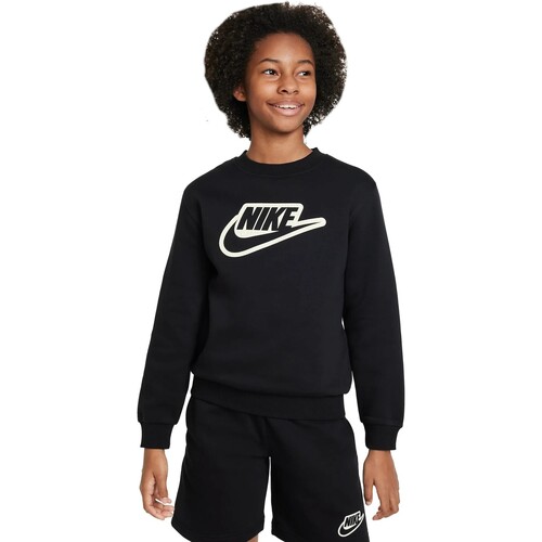 Textiel Jongens Sweaters / Sweatshirts Nike NIOS  SPORTSWEAR CLUB FD3182 Zwart