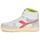 Schoenen Dames Hoge sneakers Diadora MAGIC BASKET MID Wit / Grijs / Roze