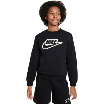 Textiel Jongens Sweaters / Sweatshirts Nike SPORTSWEAR CLUB FD3182 Zwart