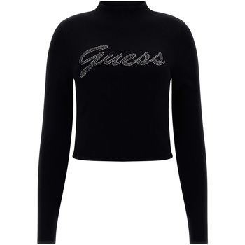 Guess Sweater Ls Rhinestone Logo Swtr