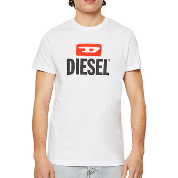 Textiel Heren T-shirts korte mouwen Diesel  Wit