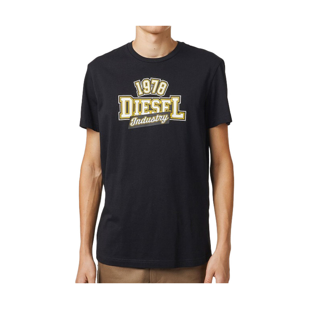 Textiel Heren T-shirts & Polo’s Diesel  Zwart