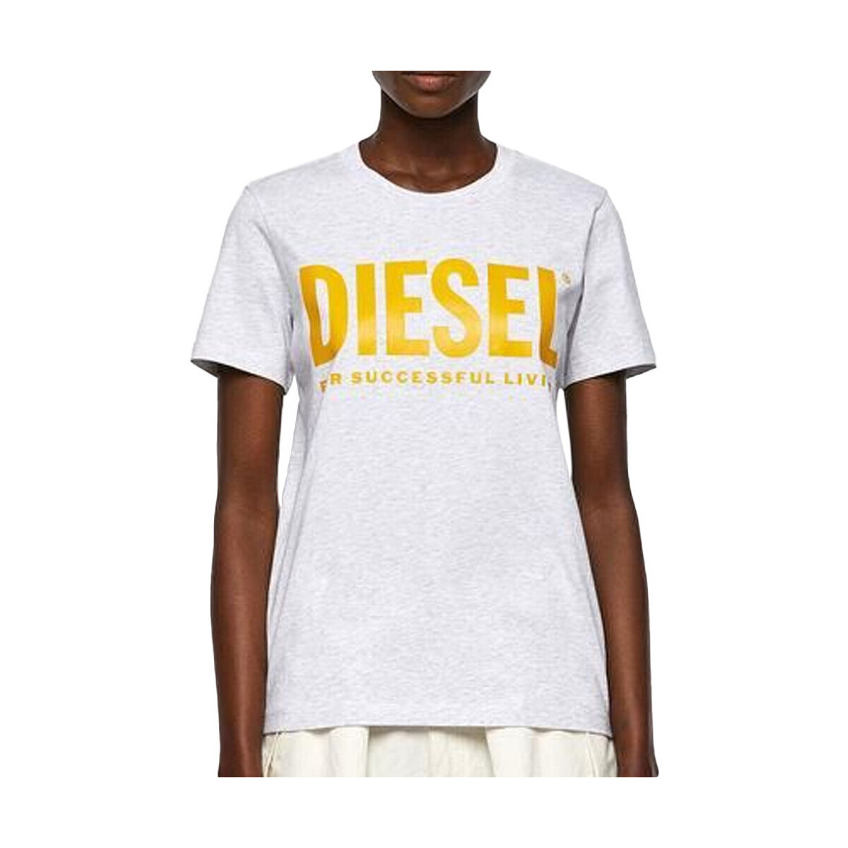 Textiel Dames T-shirts & Polo’s Diesel  Grijs