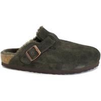 Schoenen Dames Leren slippers Birkenstock BIR-CCC-1020529-MO Kaki