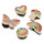 Accessoires Schoenen accessoires Crocs JIBBITZ Rainbow Elvtd Festival 5 Pack Goud / Multicolour