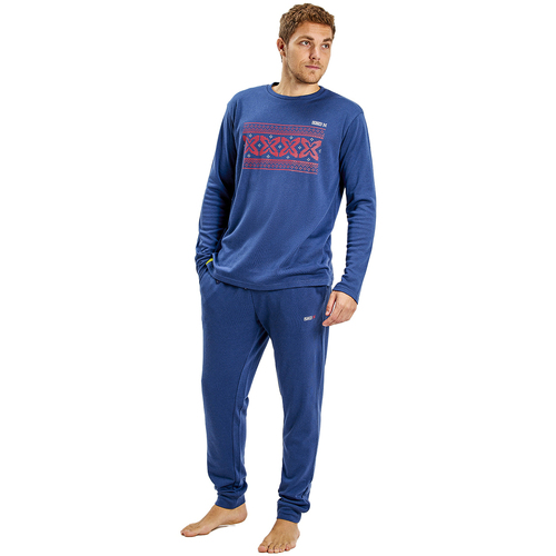 Textiel Heren Pyjama's / nachthemden Munich MUDP0250 Blauw