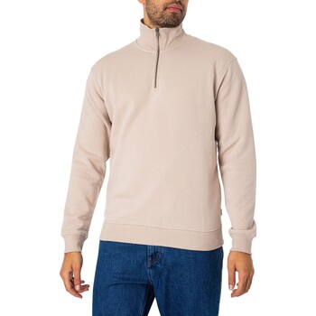 Textiel Heren Sweaters / Sweatshirts Jack & Jones Bradley sweatshirt met halve rits Beige