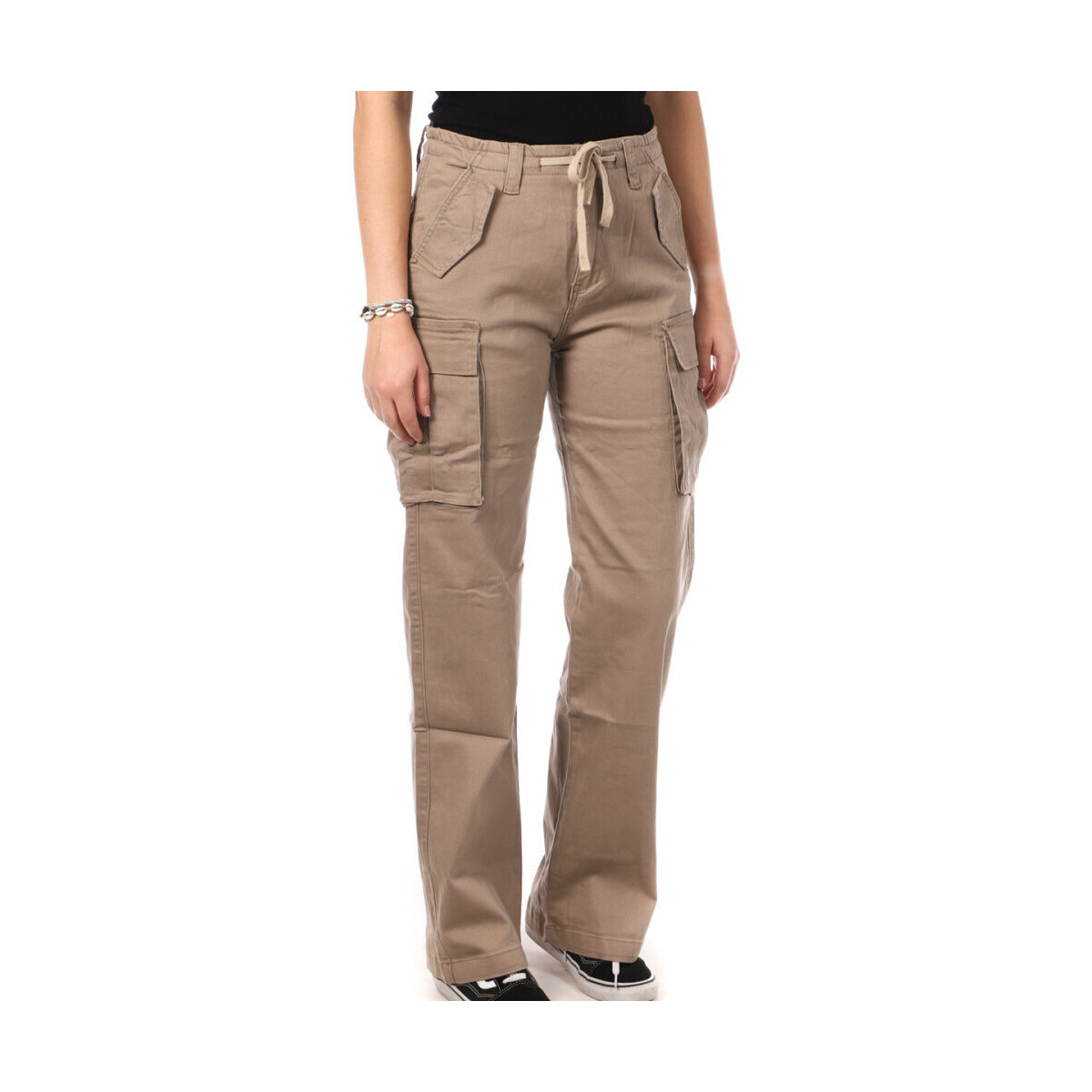 Textiel Dames Broeken / Pantalons Monday Premium  Bruin