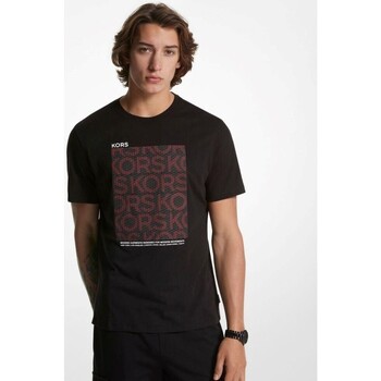 Textiel Heren T-shirts korte mouwen MICHAEL Michael Kors CH351RNFV4 Zwart