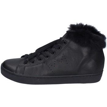 Schoenen Dames Sneakers Leather Crown EY388 Zwart