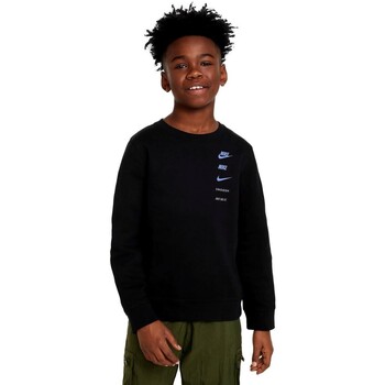 Textiel Jongens Sweaters / Sweatshirts Nike NIO  SPORTSWEAR STANDARD FN7711 Zwart