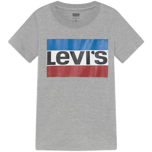 Textiel Meisjes T-shirts korte mouwen Levi's  Grijs
