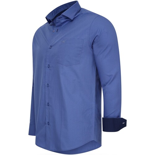 Textiel Dames Overhemden Cappuccino Italia Overhemd Uni Blauw