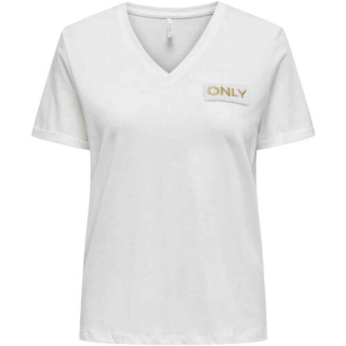 Textiel Dames T-shirts & Polo’s Only  Wit