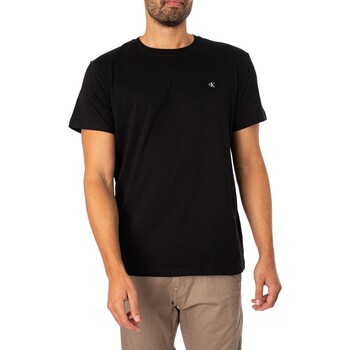 Calvin Klein Jeans Embro-badge T-shirt Zwart